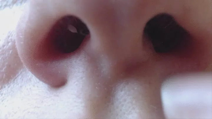 4 minutes noseholes in big close up to cam