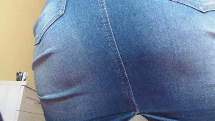 My ass in jeans lying on you