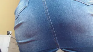 My ass in jeans lying on you