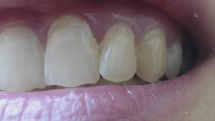 34 minutes my teeth in big close up to cam