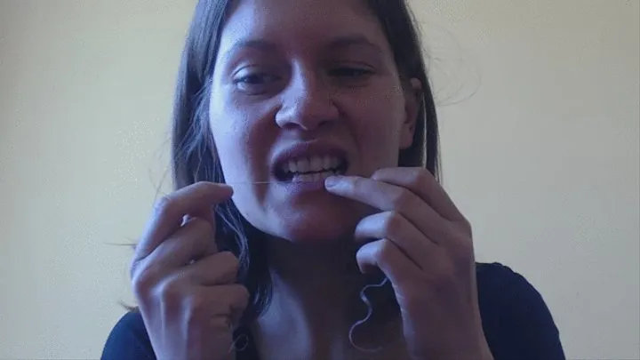 3 minutes using dental floss to cam