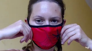 Me in red mask to cam whort video