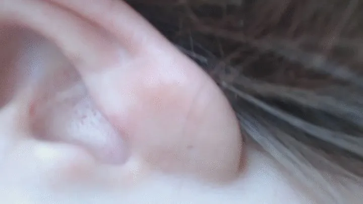 My ear in big close up