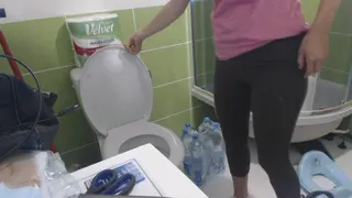 Toilet things in toilet