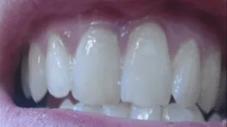 6 minutes close up of my teeth to cam