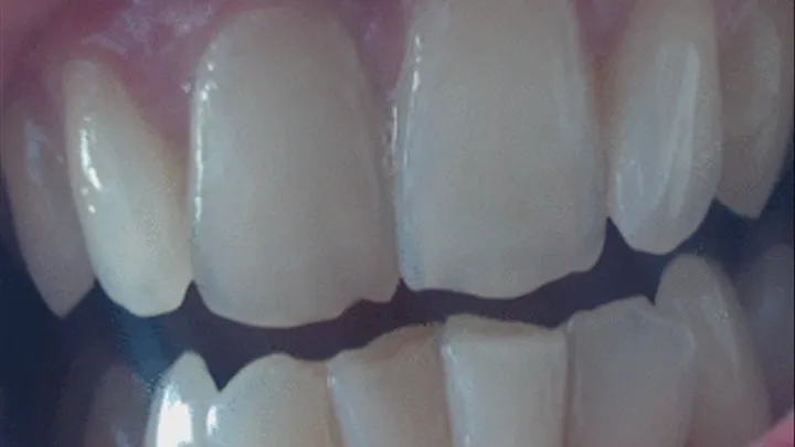 30 minutes of closeup of teeth to cam