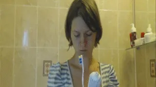 I am brushing my teeth - total amateur