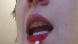 12 minutes of front teeth and red lipstick