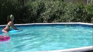 catching voyeur neighbor videoing me touching myself in pool