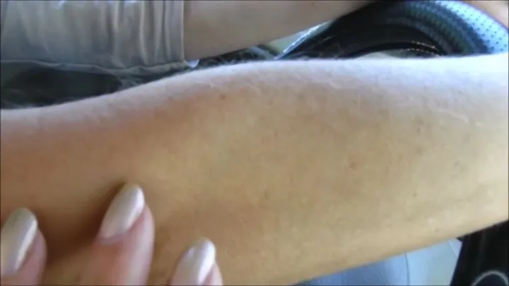 Car cranking and arm hair rubbing