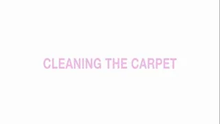 Cleaning the carpet