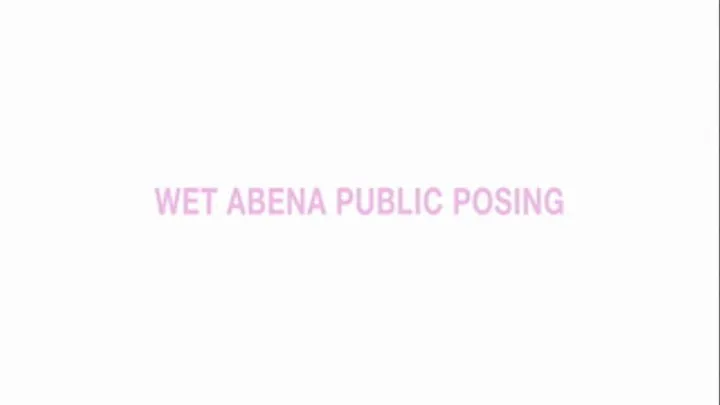 Wet Abena public posing