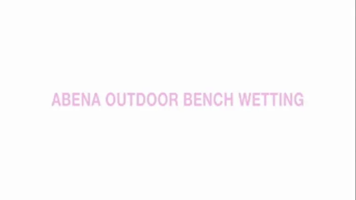 Abena Outdoor Bench Wetting