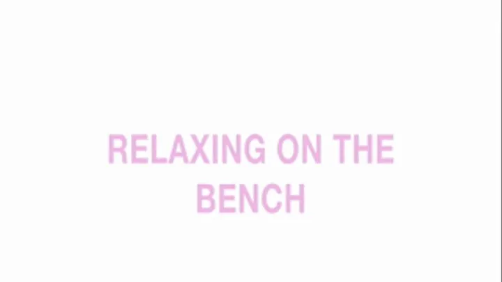 Relaxing on the bench