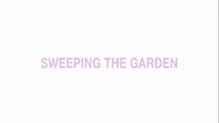 Sweeping the garden