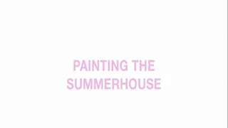 Painting the summerhouse