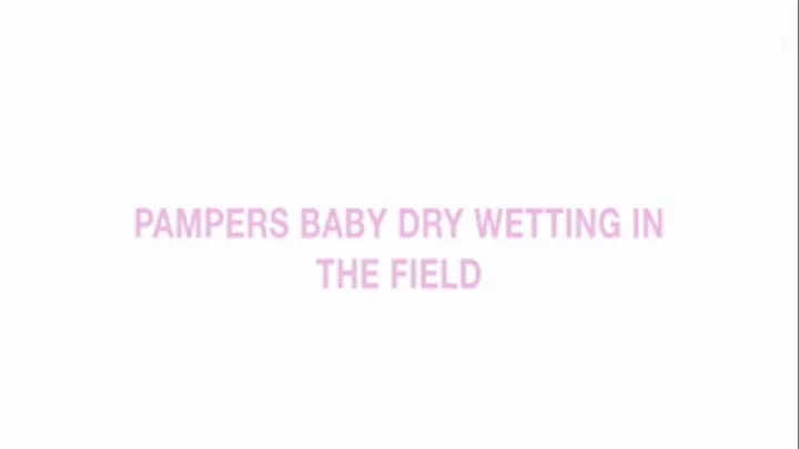 Pampers baby dry wetting in the field