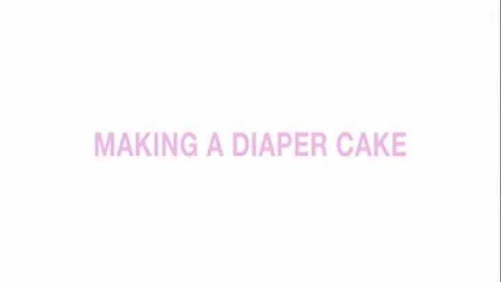 Making a diaper cake