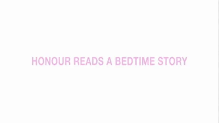 Honour reads a bed time story