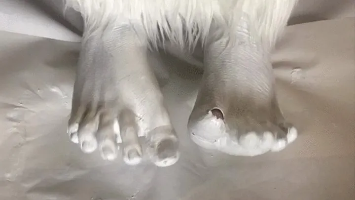 Big White Yeti Feet Getting Ready to Stomp on You!