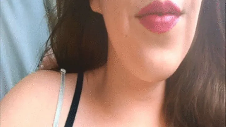 Sexy Pink Lipstick Smoking Video