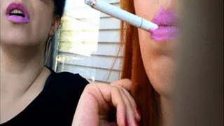 Me and My Step-Sister Smoking in Purple Lipstick