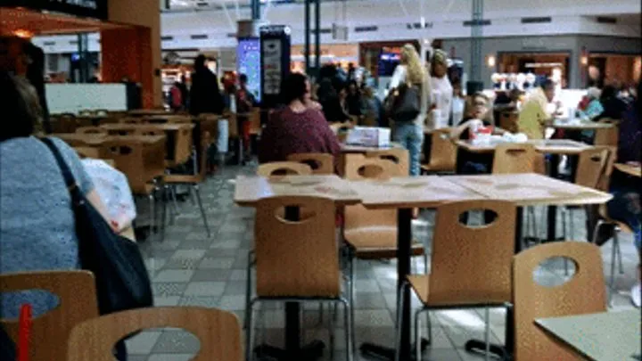 Exhibitionist Shoe Play at the Mall