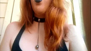 Pale Goth Submissive Girl Smoking