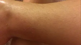 Shaving my thick, dark leg hair