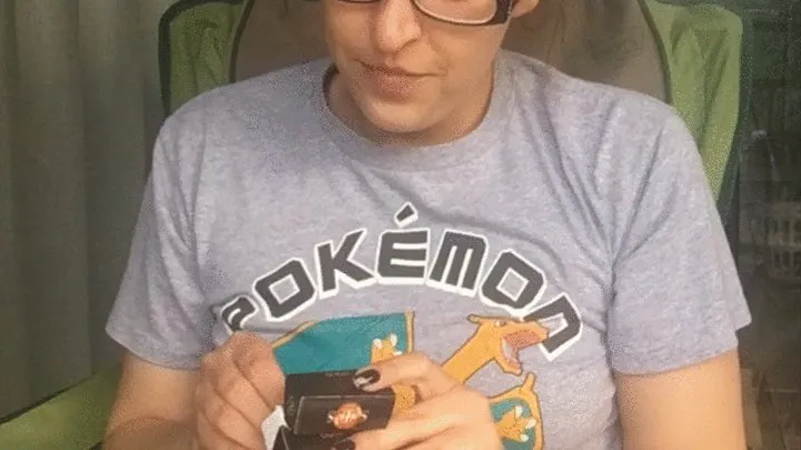 Cute Chubby Nerd Smoking in Pokemon T-shirt