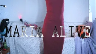 Maximum Inflation in tight red dress