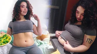 Vegan fit girl fails her fitness and diet routine - Public stuffing 2310 calories