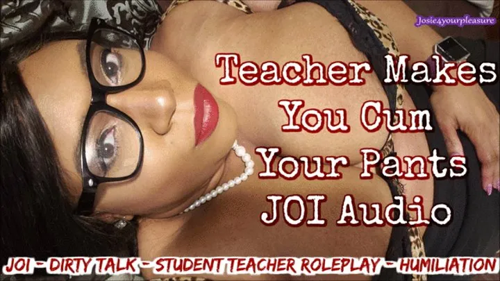 Big Tits Teacher Makes You Cum Your Pants Audio