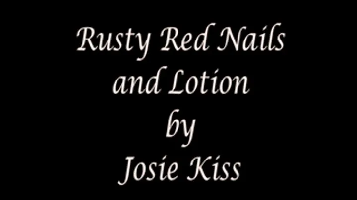 Red Nails And Lotion