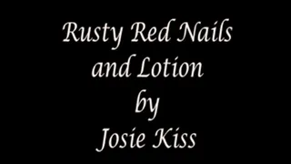 Red Nails And Lotion