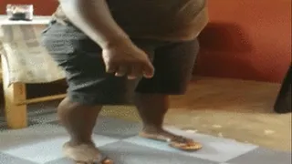 Blodo Wura Chubby 1 Foot Models in Flip Flops & Barefoot (Dirty Soles)