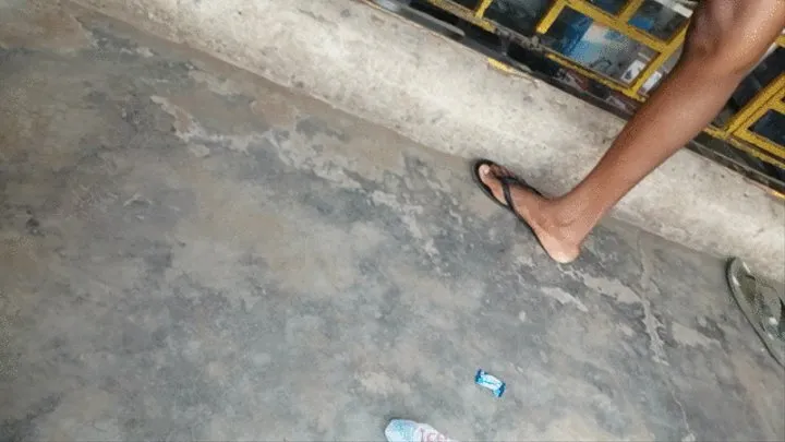 Airtime Chick's Feet in Flip Flops (Chale Wote)