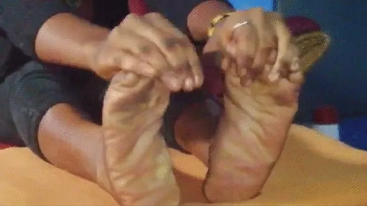 TEMA Nu Towner Atinka Massages Wrinkled, Juicy, Meaty Soles