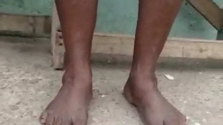 Abrewaa Madam Barefoot with Feet On Floor (Standing Up)