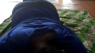 Hairdresser Ashanti Obaa's Soles In Air While Lying On Floor