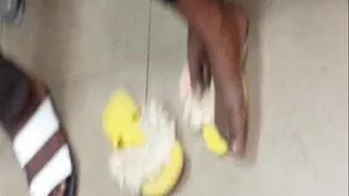 Compilation Clip of Ebony Feet at Bank, Mall, Post Office & In Trotro