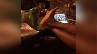 Yemohley's Thick Feet Crossed On Table (Compilation Clip)