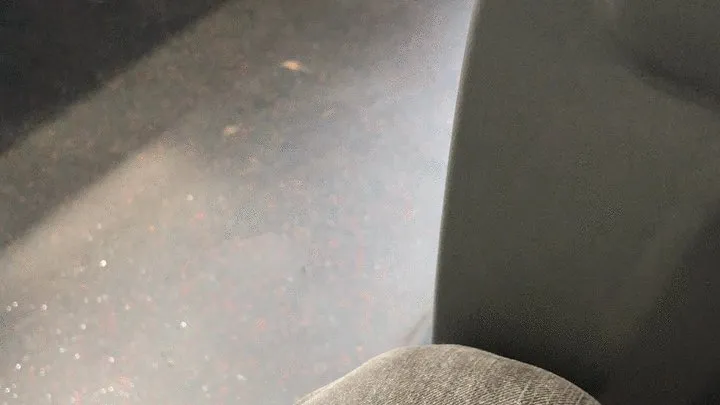 Latina Feet In Sandals On Bus