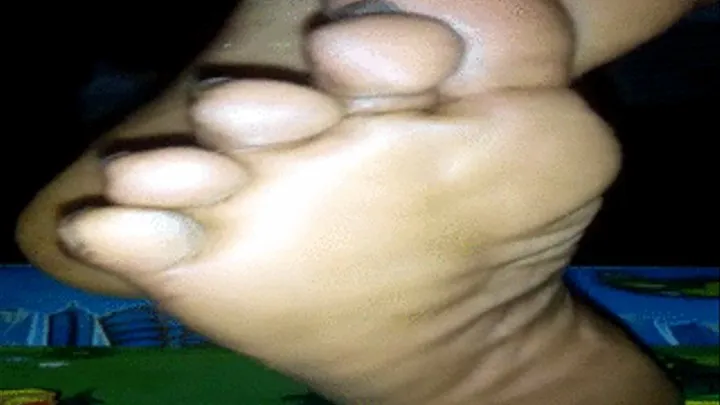 Akweley's Ebony Soles Crossed On Table with Wrinkles