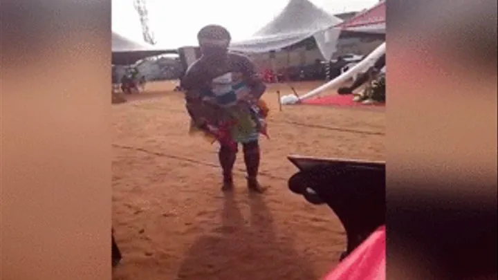 Indigenous Woman Displays Traditional Dancing Barefoot (Joined Clip)
