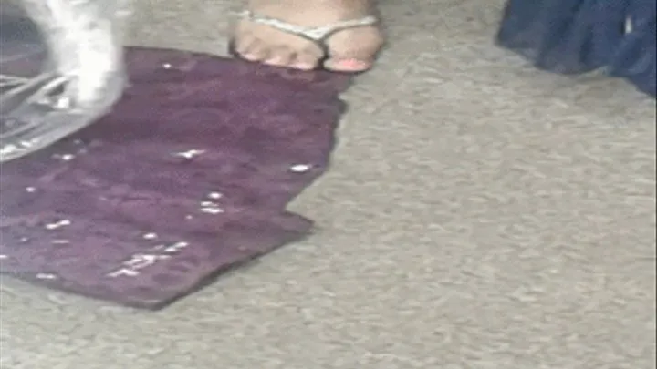 Sexy, Luscious, Dreamy, Meaty Feet In Flip Flops In Clothing Store