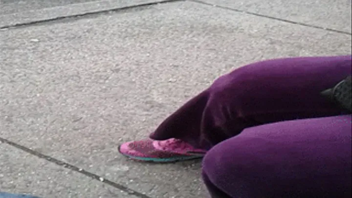 Feet In Shoes at Bus Stop & On the Bus