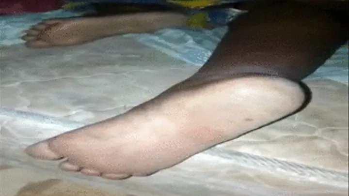 Big Step-Mama Obaa Fante Fast Resting with Soles Showing On Bed Pt. 1