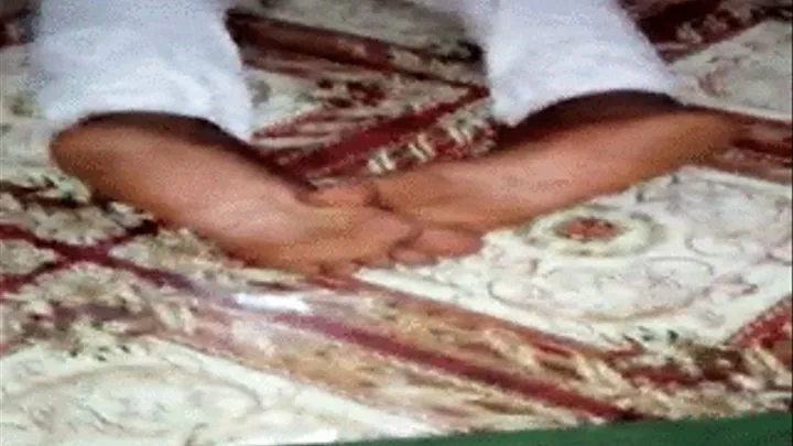 Akweley's Thick, Wrinkly Soles From Behind On Floor