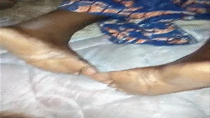 Akuapem Woman Fast Resting On Mattress with Ebony Soles Exposed